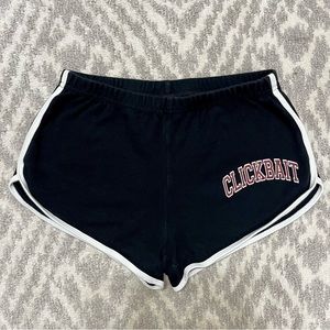 Official David Dobrik Clickbait Black Booty Shorts